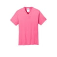 thumbnail image 5 of Port & Company Core Cotton V Neck Tee-XL (Neon Pink), 5 of 6
