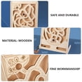 thumbnail image 4 of OULII Wooden Marble Puzzle Toy for Kids Assorted Color Interactive Labyrinth Game Educational Thought Training Plaything Smooth Safe Plastic Maze Game Pull两端协调动 益 玩具, 4 of 4