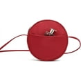 thumbnail image 6 of Circle Crossbody Bag for Women NYLON Circle Purse with Zipper Adjustable Knot Shoulder Straps, 6 of 8