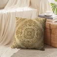 thumbnail image 4 of LALILO Throw Pillow Covers Damask Antique Arabesque Arabic Baroque Cushion Cover 18" x 18", 2 Pack, 4 of 6