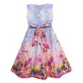 thumbnail image 2 of Robe Fille Débardeur Rose Jardin Imprimé Fleur Coton Violet 4 Ans, 2 of 4