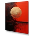 thumbnail image 2 of Designart "Scarlet Sphere Of Gold And Red Moon" Moon Wall Art Prints, 2 of 7