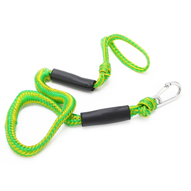 Octpeak Boat Rope,Dock Line Elastic Stretchable Shock‑Absorbing Green Boat  Rope With D‑Shape Buckle For Dock Boat Kayak Mooring,Kayak Mooring Lines  Rope 