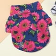 thumbnail image 4 of Sunflower Printing Dog Costume Cute Adorable, Breathable High Elasticity - Dress-up Air Permeable - Pet Dog Short Sleeve Shirt Outfit for Outdoor, 4 of 8
