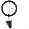 thumbnail image 4 of Pack of 30 Curtain Clips Curtain Clips with 35mm Diameter Rings for Multiple Use - Black, 4 of 7