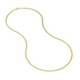 thumbnail image 6 of Honey Crush Real 14K Yellow Gold Diamond Cut Oval Snake Chain (2.08mm, 20in), 6 of 7