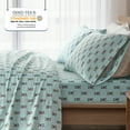 thumbnail image 5 of Regency Heights Twin Size Cotton Flannel Sheet Set, 3-Piece Flannel Bed Sheets Twin, 100% Cotton Bed Sheets Set with Deep Pocket, Aqua French Bulldog, 5 of 6