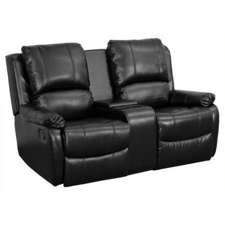 Home Theater Seating - Bowery Hill 2 Seat Home Theater Recliner in Black