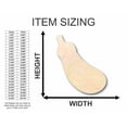 thumbnail image 2 of Unfinished Wood Eggplant Shape - Kitchen - Food - Craft - up to 46" DIY 18" / 1/8", 2 of 3