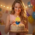thumbnail image 3 of Construction Cake Topper, Construction Birthday Candle -Digger Birthday Candles Numbers，Birthday Candles，Yellow & Blue Construction Party Decorations,Excavator Birthday Decorations, Digger Number 0, 3 of 5