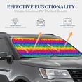 thumbnail image 4 of Fotbe Bright Rainbow Juego de 2 Piezas de Parasoles para Parabrisas | Bloqueador Solar para Auto | Accesorios Plegables para Protección Solar Interior-Small, 4 of 6