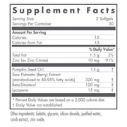 NutriCology Saw Palmetto Complex with Lyncopene - Saw Palmetto Supplement with Lycopene for Men - Prostate & Urinary Support - Hypoallergenic - 30 Servings - 60 Softgels