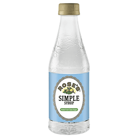 Rose’s Simple Syrup 12 OZ Bottle, | Perfect for Cocktails, Beverages, and Mixers
