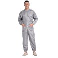 thumbnail image 2 of Aislor Mens Anti-static Dustproof Jumpsuit Coveralls Front Zip Full-body Overalls Work Uniform Gray M, 2 of 6