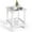 White, variant on Topbuy 15" Outdoor Square Side End Table Wooden Coffee Table Suitable for Garden Patio Balcony Black