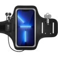 thumbnail image 1 of Brazalete deportivo para correr con ranura para tarjetas y bolsillos para llaves, compatible con iPhone 14 Plus, 13 Pro, 12 Pro Max y S., 1 of 5