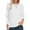 White, variant on LEBONYARD Women's Solid Sweaters with Chest Pocket Crew Neck Pullover Casual Tops Long Sleeve Lightweight 2025 Fall Fashion Sweater