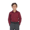 thumbnail image 5 of Gioberti Boy's Long Sleeve Dress Shirt + Stripe Tie, Bow Tie and Hanky, 5 of 5