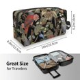 thumbnail image 4 of XMXT Large Capacity Makeup Pouch Bag, Realistic Botanical Parrot Make Up Storage Bag Cosmetic Travel Toiletry Bags for Women Men, One Size, 4 of 9