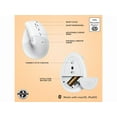 thumbnail image 3 of Logitech Lift for Mac Wireless Vertical Ergonomic Mouse, Bluetooth, Quiet Clicks, Silent Smartwheel, 4 Customizable Buttons, Off White, 3 of 14
