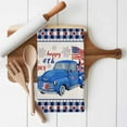 thumbnail image 3 of 4th of July Kitchen Towels Set of 2 US Flag Blue Truck Dish Towels and Dishcloths Sets Decorative Tea Towel Buffalo Plaid Firework Farmhouse Independence Day Absorbent Hand Towels for Kitchen Bathroom, 3 of 6