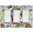 thumbnail image 1 of Metal Light Switch Plate Cover Cotton Flower Bouquet Pastel Blue FLW015, 1 of 13