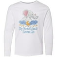 thumbnail image 3 of Inktastic My Great Aunt Loves Me Cute Elephants Clouds Moon and Stars Long Sleeve Youth T-Shirt, 3 of 5