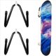 thumbnail image 5 of Paquete de 4 Soporte de Pared para Monopatín, Gancho, Soporte para Longboard, Colgador de Montaje en Pared, Colgador Flexible para Patinetas, Longboards, 5 of 5