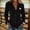 A5 Black, variant on Women Vintage Western Cowgirl Suede Fringe Tassel Solid Color V Neck Button Down Long Sleeve Slim Fit Lightweight Fall Summer Rodeo Country Concert Casual Outfit Jacket Shirt Top Brown