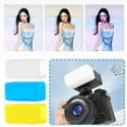 thumbnail image 2 of Universal Camera Bounce Flash Diffuser Softbox for Speedlight, Professional Photography Light Modifier, Portable Snap-On for DSLR Flashes, White, 2 of 8