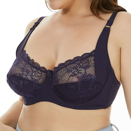 

kpoplk Wireless Bra For Women Women s Lace Bralette Pullover Vest Cute Top Removable Padded Wireless Bra(Dark Blue)