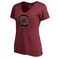 thumbnail image 2 of Women's Garnet South Carolina Gamecocks Static Logo V-Neck T-Shirt, 2 of 3