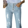 thumbnail image 3 of luvamia Skinny Jeans for Women High Rise Ripped Stretch Skinny Denim Pants, Size S-2XL, 3 of 11