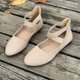 thumbnail image 2 of WILLBEST Sandalias De Piso Para Mujer Zapatos Casuales De Mujer Para Uso Diario Diseño Cómodo De Punta Cerrada Estilo Fácil De Poner Calzado Plano Versátil Para Vestidos Y Todas Las Estaciones, 2 of 5