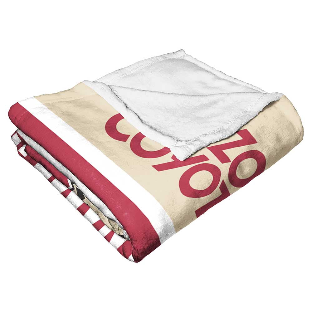 Arizona Coyotes NHL Colorblock Personalized Silk Touch Throw Blanket, 50" X 60"
