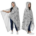 thumbnail image 2 of Wearable Blanket,Halloween Spider Web and Spiders Hooded Wearable Flannel Blanket for Adults & Teens,Winter Poncho Shawl Wrap Cape Cozy Anti-Pill,60"x80", 2 of 5