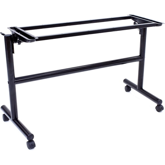 HomeStock Elegant Escape Flip Top Base for 48-60" Table Tops, Adjustable Base for Office Conference and Meeting Tables with Space-Saving Design
