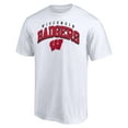 thumbnail image 2 of Men's White Wisconsin Badgers Line Corps T-Shirt, 2 of 3