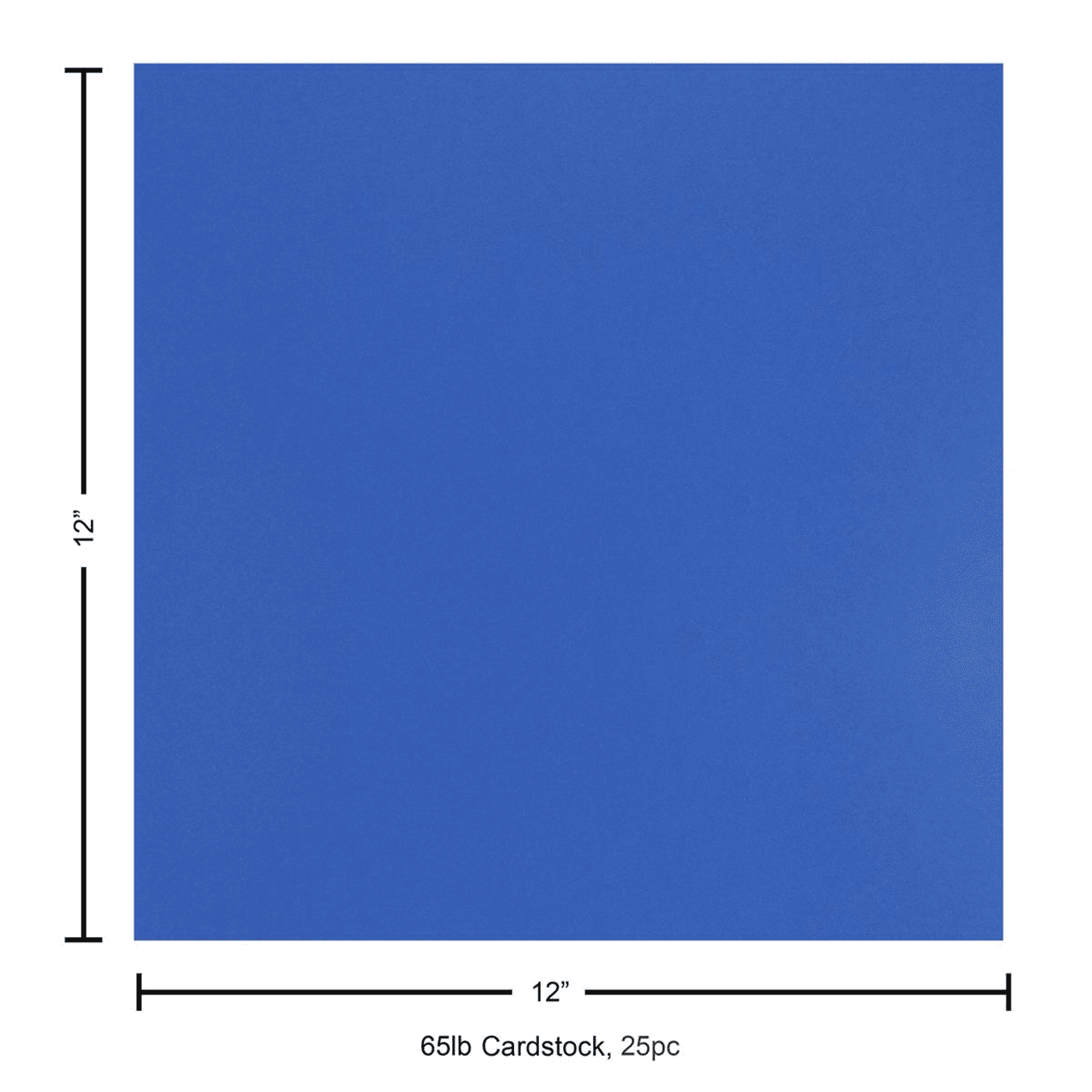 Paper Accents Cardstock 12"x 12" Smooth 65lb Royal Blue 25pc