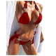 thumbnail image 4 of Mujer Cómodo Sólido Con Almohadilla En El Pecho Sin Aros Bikini Correa De Encaje Traje De Baño Dividido OAVQHLG3B Store  lin121212, 4 of 4