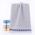 thumbnail image 2 of Djiypn Pack of 2 Washcloths, 29.5 x 13.5Inches, Lighter Weight, Quick to Dry, Super Soft & Absorbent, Face Towels, Hotel Quality, Perfect for Bathroom, Gym, Spa (Gray, 2 Pack), 2 of 8
