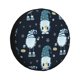 thumbnail image 1 of Balery Gnome and Snowflakes Cubiertas para Neumáticos - Protector Resistente para Neumáticos de Camioneta, SUV, Remolque, Camper y RV-15 inch, 1 of 6