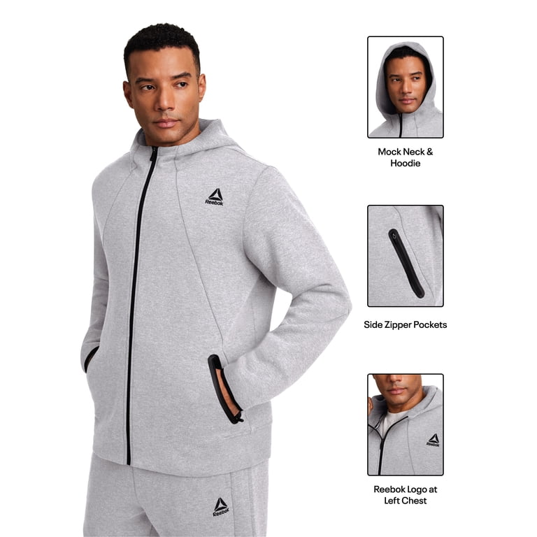 Reebok Men's Momentum Fleece Full Zip Hoodie photo 2