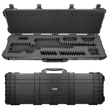 Eylar 53 Hard Rifle Case Equipped With Ragar Reconfigurable & Reusable XP Crosslinked Foam Insert Waterproof Shockproof Meets TSA Requirements ( 1 Ragar Layer )
