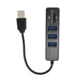 thumbnail image 4 of USB Hub 2.0, High Speed Wide Compatibility USB2.0 Hub Memory Card Reader  for Home for Travel for Office Black,White, 4 of 7