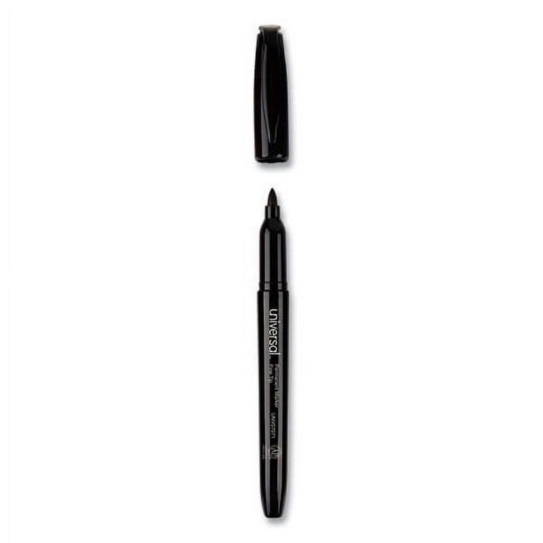 Permanent Marker, Pen-Style, Fine Bullet Tip, Black, 5/Pack Permanent Marker, Pen-Style, Fine Bullet Tip, Black, 5/Pack