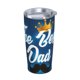 thumbnail image 2 of Feliz Día del Padre Taza de café de viaje de acero inoxidable aislada de 20 oz con pajita Taza térmica portátil blanca, 2 of 7
