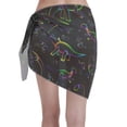 thumbnail image 2 of Bingfone Dinosaur Women's Sarong Swimsuit Cover Ups Bathing Suit Coverups Chiffon Beach Wrap Skirts, 2 of 7