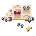 thumbnail image 3 of Rompecabezas de vehículos de madera para niños, juguetes Montessori para Aprendizaje Temprano, clasificación de juguetes, rompecabezas con forma de ma, 3 of 9