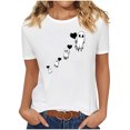 thumbnail image 2 of Danhjin Women's Halloween Print T-Shirts Short Sleeve Crew Neck Casual Pullover Tops Lightweight Loose Cute Graphic Fashion Shirts, 2 of 7